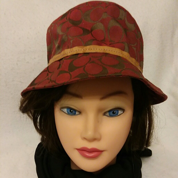 Coach Accessories - Stylish Coach bucket hat red